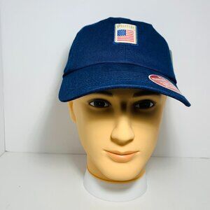 Puma Baseball Cap Adjustable Relaxed Fit Washed Cotton Twill Men's Blue New